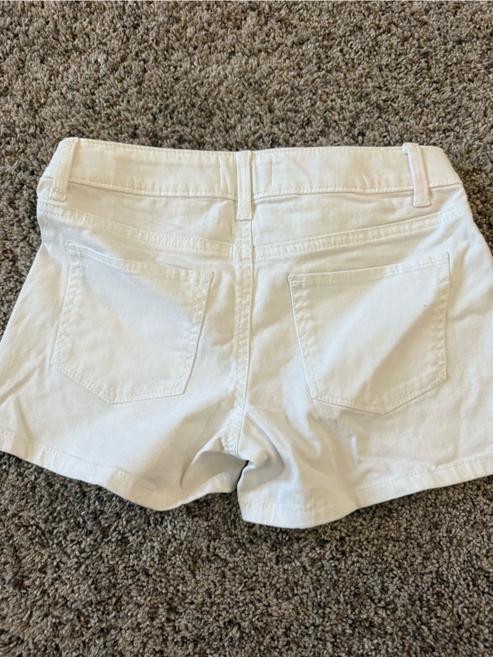 SO White Cotton Blend Girls' Casual Shorts - Picture 3 of 3